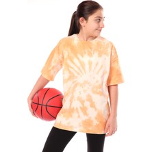 Toontoy Kız Çocuk Batik Desenli Tişört