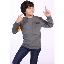 Toontoy Kids Erkek Çocuk Kolu Baskılı Sweatshirt