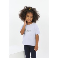 Toontoy Kız Çocuk Ayıcık Baskılı Tişört