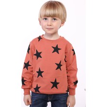 Toontoy Kids Erkek Çocuk Komple Yıldız Baskılı Sweatshirt