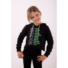 Toontoy Kids Kız Çocuk Yazı Baskılı Sweatshirt