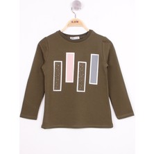 Toontoy Kız Çocuk Kareli Baskılı T-Shirt