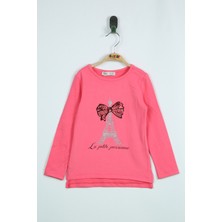 Toontoy Kız Çocuk Tişört Paris Baskılı