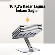 Teknoexpress M1 Pro Alüminyum Döner Stand Katlanır Lenovo Ideapad 14 Inç Uyumlu Laptop Altlığı Yükseltici