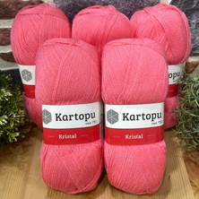 Kartopu Kristal K772 5 Adet Lif Ipi El Örgü Ipliği Şeker Pembe