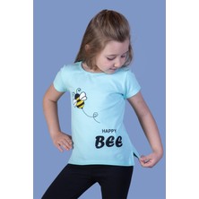 Toontoy Kız Çocuk Arı Baskılı Tişört