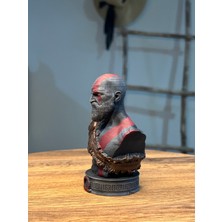 Turuncu Hane Kratos God Of War Büstü 10 cm