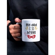 Eylül Design Baba Temalı Yazılı Özel Tasarım Baskılı Kupa Bardak