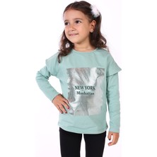 Toontoy Kız Çocuk Baskılı Tişört