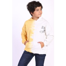 Toontoy Kids Erkek Çocuk Kapüşonlu Baskılı Iki Renkli Sweatshirt