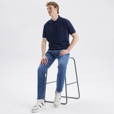 Nautica Erkek Lacivert Classic Fit Kısa Kollu Polo Yaka T-Shirt K35000T.4NV