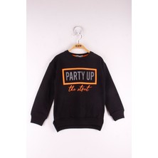 Toontoy Kids Kız Çocuk Party Up Baskılı Sweatshirt
