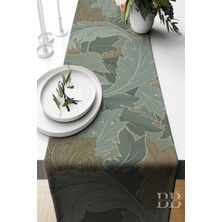 Belle Benoit Çift Tarafı 3D Dijital Baskılı 4'lü Yastık Kılıfı Kırlent Kılıfı ve Amerikan Servis Runner Set