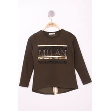 Toontoy Kids Kız Çocuk Milan Baskılı Sweatshirt
