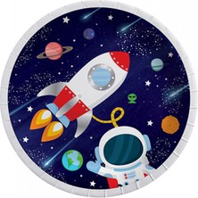 Kidspartim Uzay Temalı Tabak 8 Adet