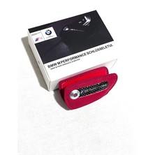 İdeal Aksesuar Bmw Anahtarlık Anahtar Kılıfı G x Seri Alacantra M Performance Bmw Car Keychain Tam Kırmızı Model