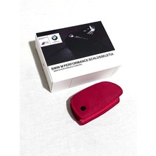İdeal Aksesuar Bmw Anahtarlık Anahtar Kılıfı G x Seri Alacantra M Performance Bmw Car Keychain Tam Kırmızı Model