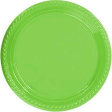 Kidspartim Yeşil Plastik Tabak 22 cm