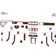 meriç cockpit design Meriç® Fiat Tipo Ön Torpido Kaplama Maun 33 Parça 1991-1995