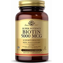 Solgar Biotin 5000 Mcg 50 Kapsül