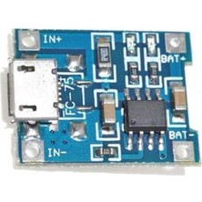 Robotoys TP4056 5V 1A Lı-Pil Sarj Modülü (Mikro Usb) Arduino Projeleri Ile Uyumlu