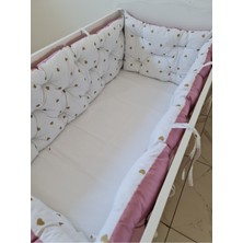 Babynest Dünyası 60X120 Çift Yönlü Beşik Kenar Koruma 45CM (Yükseklik Yılan Yastık Hediyeli)