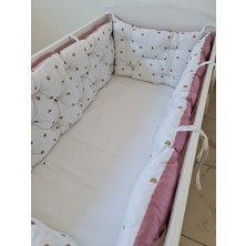 Babynest Dünyası 60X120 Çift Yönlü Beşik Kenar Koruma 45CM (Yükseklik Yılan Yastık Hediyeli)