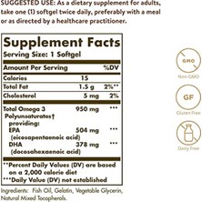 Solgar Omega 3 950 Mg Epa + Dha 50 Softjel