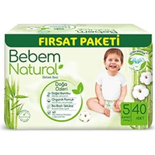 Bebem Natural Bebek Bezi Junior 5 Beden Fırsat Paketi 40 Adet