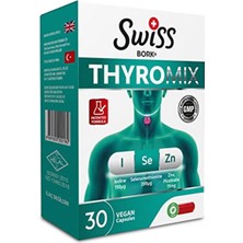 Swiss Bork Swiss Bork® Thyromix (Iyot & Selenyum & Çinko Pikolinat) 30 Vegan Kapsül