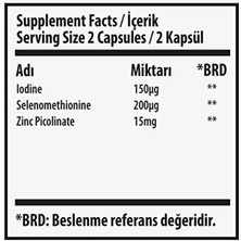 Swiss Bork Swiss Bork® Thyromix (Iyot & Selenyum & Çinko Pikolinat) 30 Vegan Kapsül