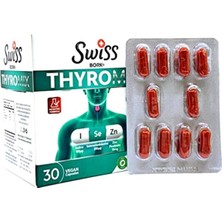 Swiss Bork Swiss Bork® Thyromix (Iyot & Selenyum & Çinko Pikolinat) 30 Vegan Kapsül