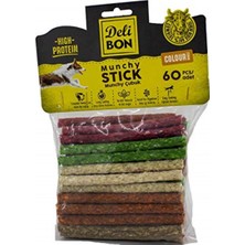 Delibon Deriden Munchy Çubuk Karışık Renk, THICKX60PCS., Çok Renkli