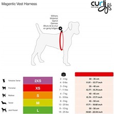 Curli Magnetic Vest Göğüs Tasması Air-Mesh Black M [enerji Sınıfı A]