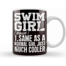 Swim Girl Definition Swimmer Water Sport Swimming Instructor Kupa Bardak Porselen