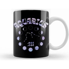 Humuts Zodiac Sign Aquarius Kupa Bardak Porselen