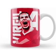 Humuts Virgil Van Dijk Kupa Bardak Porselen