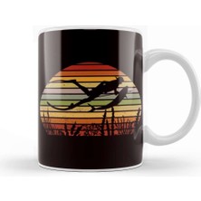 Humuts Vintage Spearfishing Retro Spearfisher Freediver Speargun Kupa Bardak Porselen