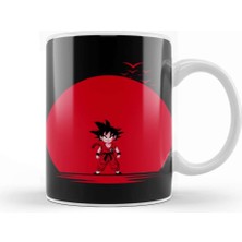Humuts Super Saiyan Dbz Red Moon Kupa Bardak Porselen