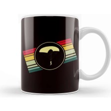 Humuts Vintage Paraglider Skydiver Parachutist Flying Paragliding Kupa Bardak Porselen