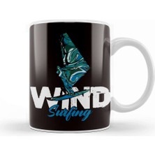 Humuts Windsurfing Windsurfer Sailboarding Water Sports Ocean Wave Kupa Bardak Porselen