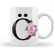 Humuts Ö Harfi Kupa Bardak Porselen