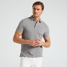 Nautica Erkek Gri Slim Fit Kısa Kollu Polo Yaka T-Shirt K35052T.0HF