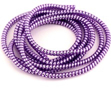 Spelt Kablo Kordon Koruyucu Spiral Sarma Kılıf Koruma Purple Shine