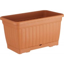 Serinova Kmb1 Kemer Balkon Saksı Tabaklı 30,5cm, 6 Litre Kiremit