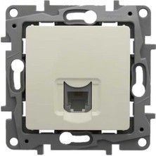Legrand Salbei Serisi Bej 1 Çıkışlı RJ11 Telefon Prizi