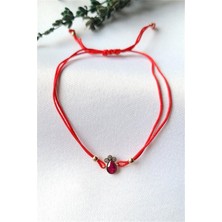 Pier Gümüş Ipli Damla Taşlı Gümüş Bileklik