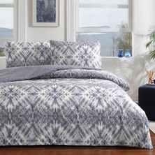 Taç Mavis Ranforce Çift Kişilik Nevresim Takımı Lacivert