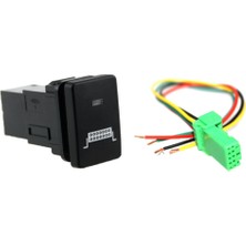 Comely 4 Kutuplu Push Button Anahtarı Mavi LED Işık Çubuğu Desen Toyota Için (Yurt Dışından)