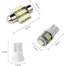 Comely 11X Beyaz LED Işık T10 & 31MM Dome Kapı ve Etiket Lambası Iç Paket Kiti Için (Yurt Dışından)